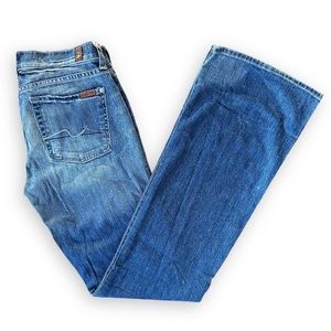 7 FOR ALL MANKIND NWT 90s Y2K Original “Flare” Denim Jeans in Tahiti